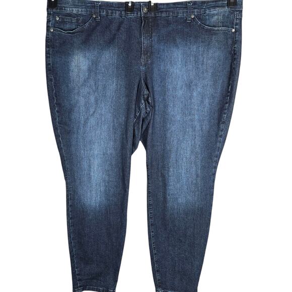torrid Denim - Torrid Denim Jeans 30 Plus Classic Skinny Vintage Stretch Dark Wash Mid Rise